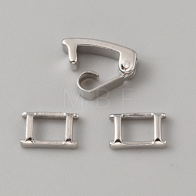 Brass Fold Over Clasps KK-WH0079-109B-P-1