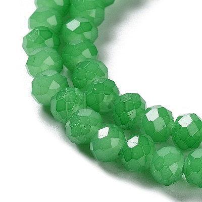 Baking Painted Imitation Jade Glass Bead Strands X-DGLA-A034-J6MM-A10-1