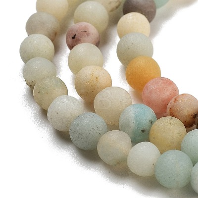 Natural Flower Amazonite Beads Strands G-G697-F05-4mm-01-1