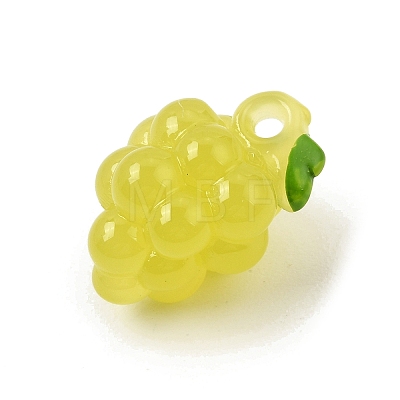 Opaque Resin Imitation Fruit Pendants RE-CBAE54B-02D-1