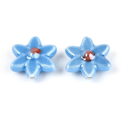 Handmade Porcelain Beads PORC-N008-10B-01-1