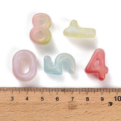 Two Tone Opaque Acrylic European Beads AC-CBA5040-05-1