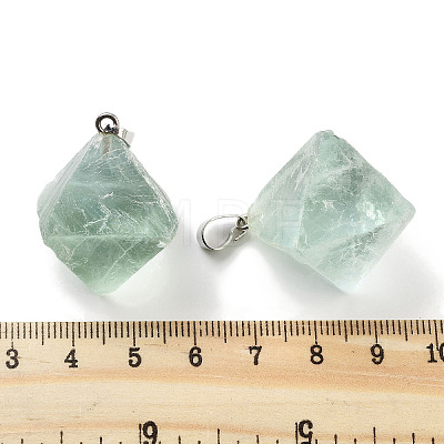 Natural Fluorite Pendants G-K338-15P-1