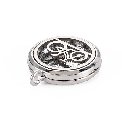 Alloy Diffuser Locket Pendants PALLOY-N171-01-1