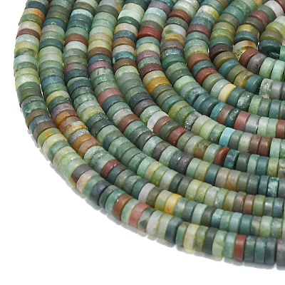Natural Indian Agate Beads Strands G-P575-B31-4x1mm-1