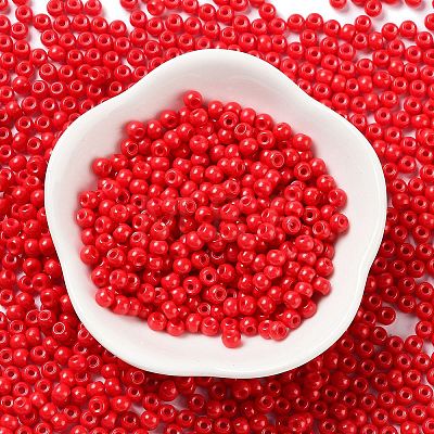 Baking Paint Glass Seed Beads SEED-H002-I-A513-1