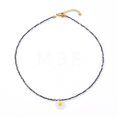 Glass Seed Beads Pendant Necklaces NJEW-JN03338-02-1