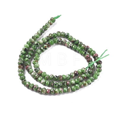 Dyed Natural Malaysia Jade Rondelle Beads Strands X-G-E316-2x4mm-43-1