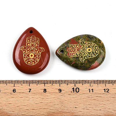 Natural & Synthetic Mixed Stone Pendants G-N345-05-1