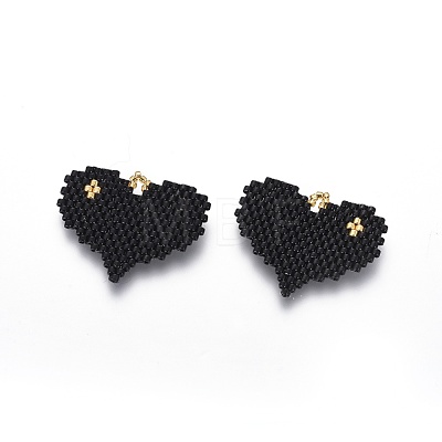 MIYUKI & TOHO Handmade Japanese Seed Beads Pendants SEED-A029-EA03-1