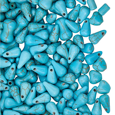 270Pcs 4 Styles Synthetic Turquoise Dyed Beads G-SC0003-87-1