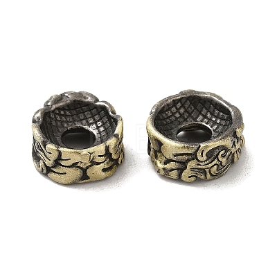 Tibetan Style Rack Plating Brass European Beads KK-Q805-04AB-1