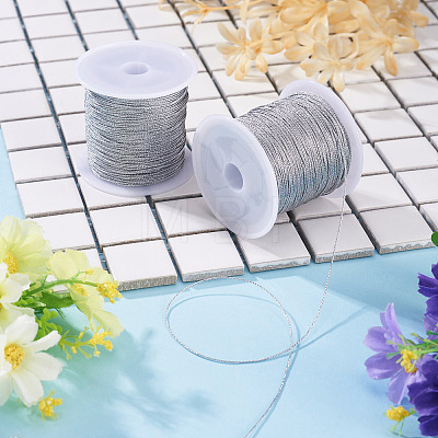 2 Rolls Round PET Metallic Thread MCOR-TADJ0001-01C-02-1