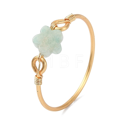 Natural Gemstone Beads Finger Rings RJEW-JR01041-1