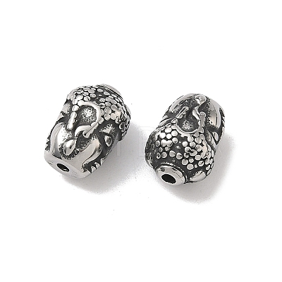 Retro 316 Surgical Stainless Steel Beads STAS-L307-12AS-1