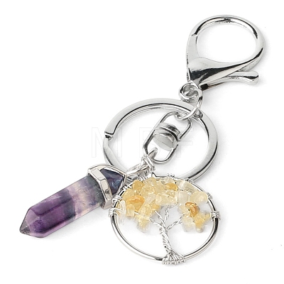 Citrine Keychains PW-WG01337-06-1