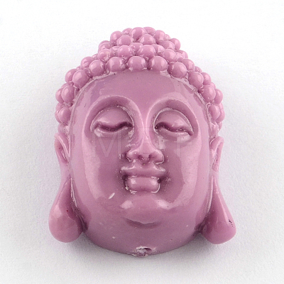 Dyed Buddha Head Synthetical Coral Beads X-CORA-R011-17-1