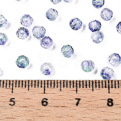 Baking Paint Electroplate Transparent Glass Seed Beads SEED-N006-07M-1