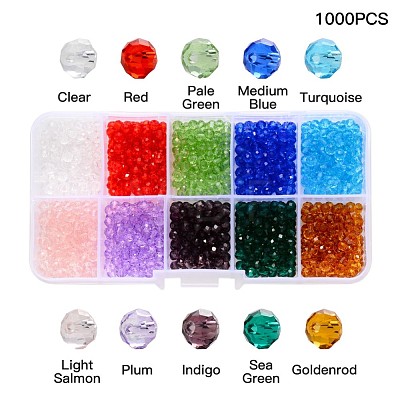 Transparent Glass Beads FPDL-S015-04A-01-B-1