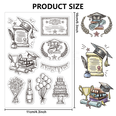 Custom PVC Plastic Clear Stamps DIY-WH0618-0146-1