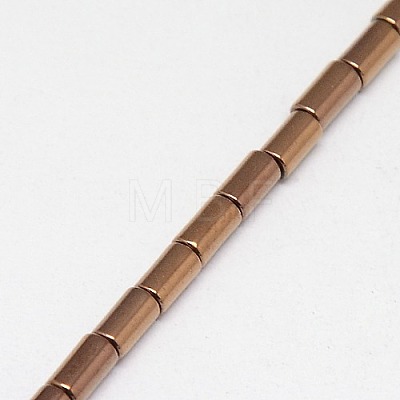 Electroplate Non-magnetic Synthetic Hematite Beads Strands G-J162-C-06-1