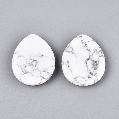 Natural Howlite Worry Stones for Anxiety G-T144-13A-1