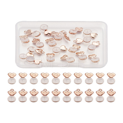 20Pcs 2 Styles Silicone Ear Nuts FIND-TA0001-47C-1