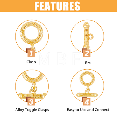 20 Sets Alloy Toggle Clasps FIND-DC0002-59-1
