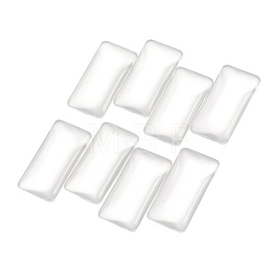 Kissitty Transparent Rectangle Glass Cabochons GGLA-KS0001-02-1