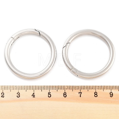 Non-Tarnish 316 Stainless Steel Spring Gate Rings STAS-M296-01P-I-1