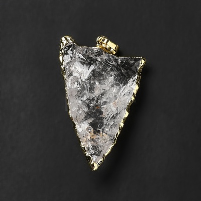 Natural Quartz Crystal Pendants G-E581-02LG-1