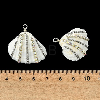 Natural Shell Pendants PALLOY-TA00414-1