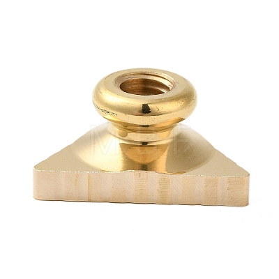 Golden Plated Triangle Shaped Wax Seal Brass Stamp Head STAM-K001-04G-01-1