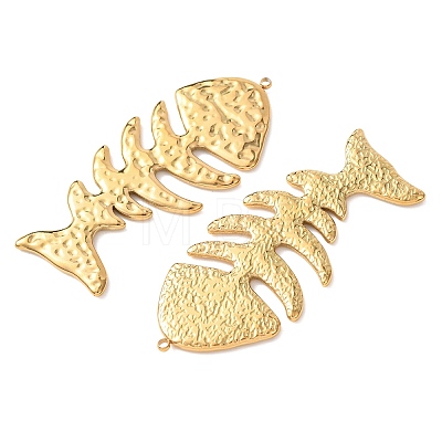 Textured 304 Stainless Steel Big Pendants LS-STAS-Z177-04G-1
