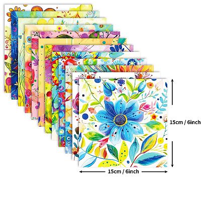 12 Sheets Flower Scrapbook Paper Pad PW-WG7C186-01-1