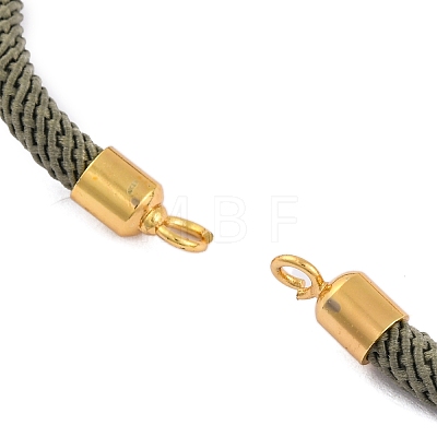 Nylon Cords Bracelet Makings Fit for Connector Charms AJEW-P116-02G-24-1