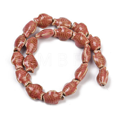 Handmade Porcelain Beads Strands PORC-P030-01A-06-1