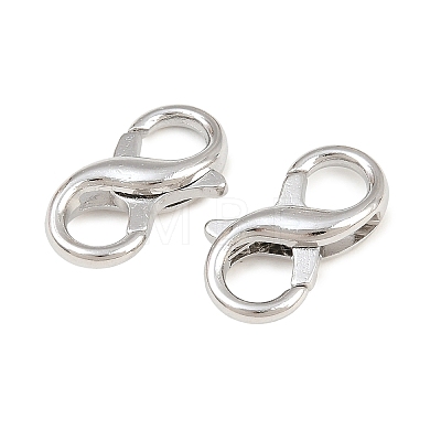 Alloy Lobster Claw Clasps AL-CBAA02B-01P-1