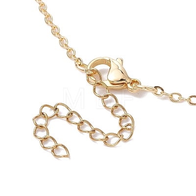 Brass Chains Macrame Pouch Empty Stone Holder for Pendant Necklaces Making NJEW-JN04475-03-1