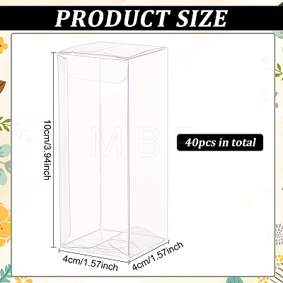 Rectangle Transparent Plastic PVC Box Gift Packaging CON-BC0007-11A-1
