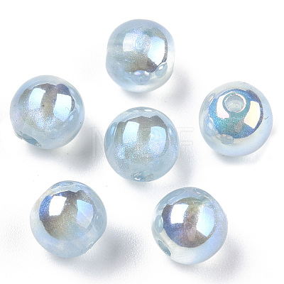 ABS Plastic Imitation Pearl Beads PACR-N013-01A-01-1