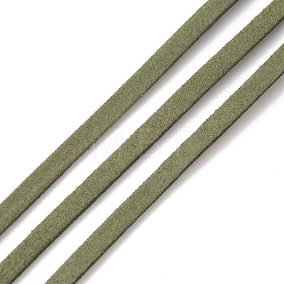 (Defective Closeout Sale: Bad Spool) Eco-Friendly Flat Faux Suede Cords LW-XCP0001-10-1