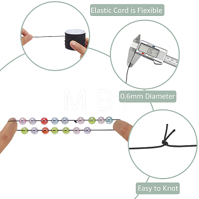 4Rolls 2 Colors Elastic Cords EC-PA0001-02C-1