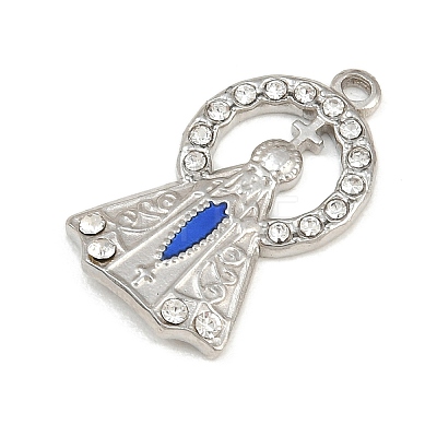 304 Stainless Steel Enamel Pendants SA-CBABA5E-13P-1
