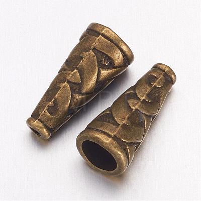 Tibetan Style Alloy Bead Cone X-TIBEB-00821-AB-NR-1