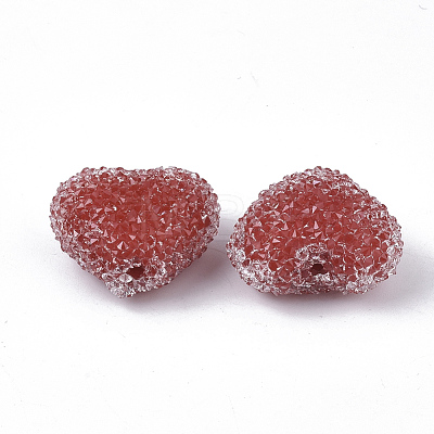 Resin Beads for Valentine's Day X-RESI-Q209-01-1