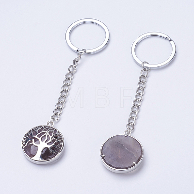 Natural Amethyst Keychain KEYC-E023-02K-1