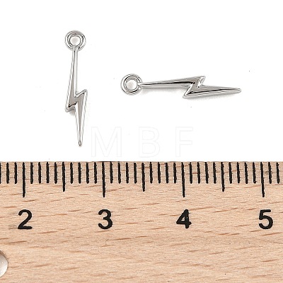 SHEGRACE Brass Lightning Bolt Charms XGR0168P-106P-1