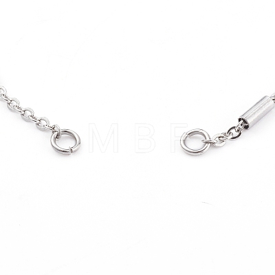 Tarnish Resistant 304 Stainless Steel Cable Chains Bracelets Making AJEW-JB00900-01-1