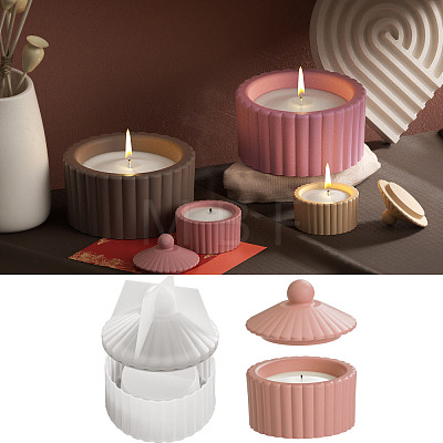 Stripe DIY Candle Cup Silicone Molds DIY-Q037-08A-1